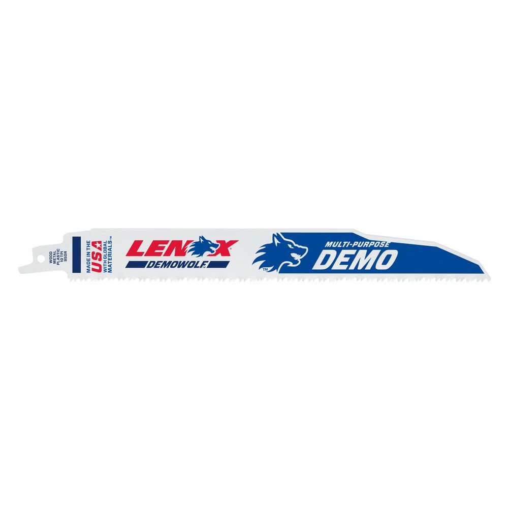 Lenox Demo Recip Saw Blade, 9", 10 TPI - 5PK