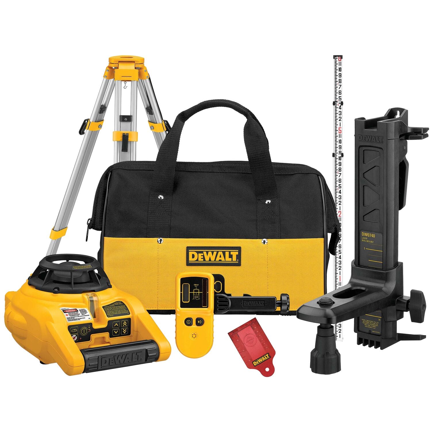 DEWALT Heavy-Duty Self Leveling Interior/Exterior Rotary Laser Wit